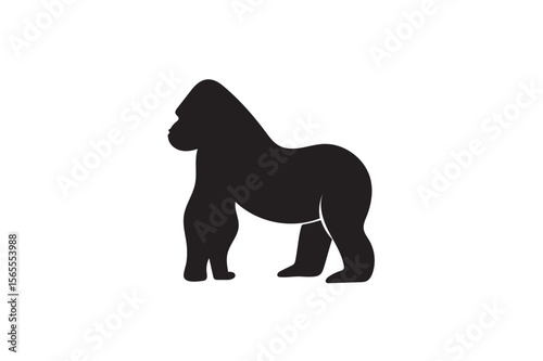 Gorilla silhouette.