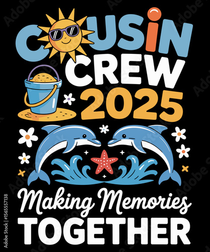 Cousin crew 2025 Family Trips Matching Summer Vacation Beach