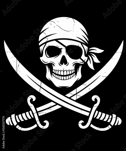 Pirate Skull And Crossbones Skeleton Halloween