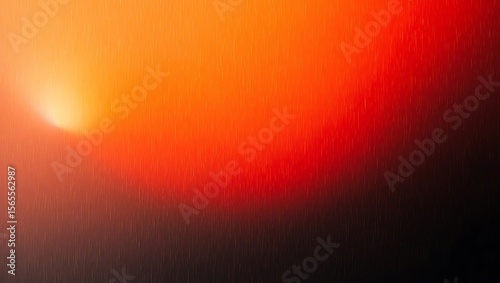 Fiery Sunset Gradient Abstract Orange and Red Color Blend
