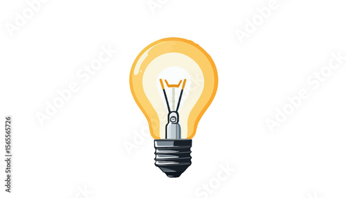 Electric Lightbulb Vector for Innovation and Creativity
