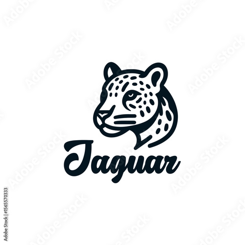 Vector Illustration of a Jaguar in Modern Flat Style

