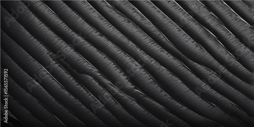 Dark, rough black leather texture with a detailed, natural pattern resembling elephant skin