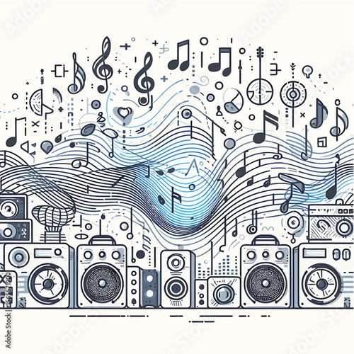 abstract music background