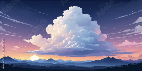 Golden morning light illuminates dramatic clouds over the mountainous landscape, reflecting on the sea's tranquil blue horizon
