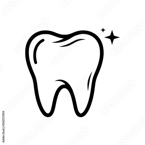 Dentist Logo Represented by a Tooth