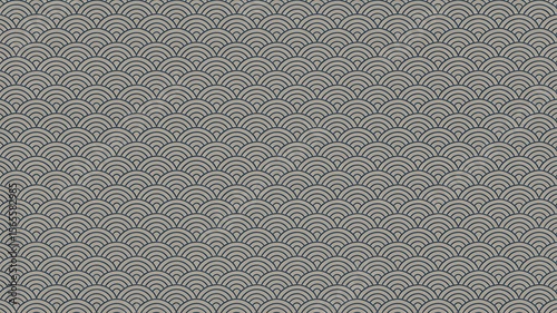 Traditional Japanese Seigaiha Wave Pattern seamless