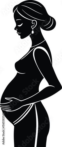 Silhouette of a Pregnant Woman A Powerful Symbol of Motherhood