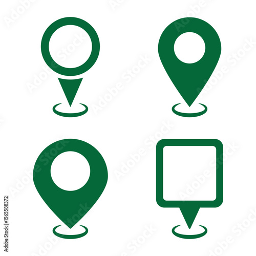 Location map pin icons set. Modern map marker collection. Pinpoint. Location pin icon. Map pin place marker. Map marker pointer icon. GPS location symbol. Flat style vector
