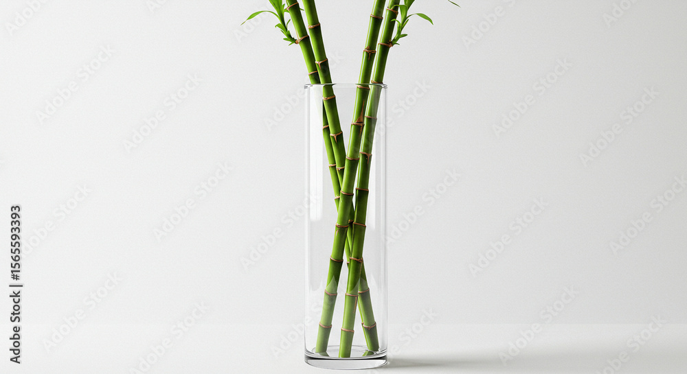 Obraz premium green onion in a glass