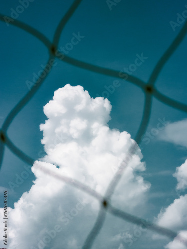White clouds with blue sky 