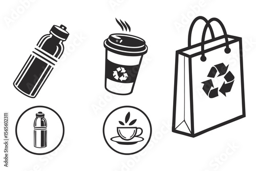 reusable-products-symbols---black-icons-