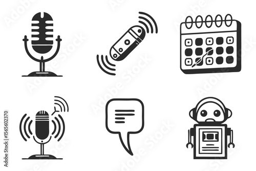 virtual-assistant-tools---black-icons-