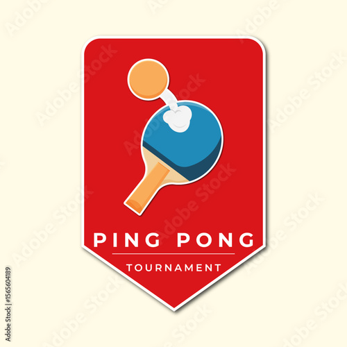 Blue Table Tennis Paddle with Ball on Sports Background – Ping Pong Equipment Close-Up