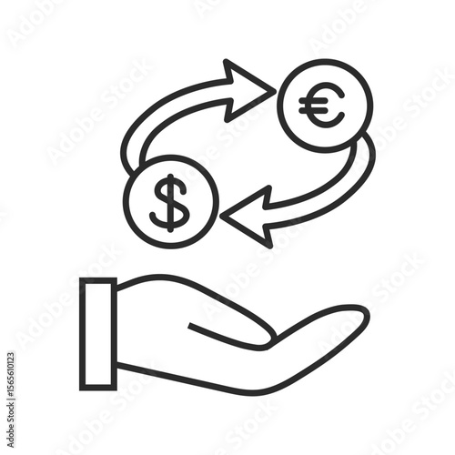 両替、為替、FX（手のひら）