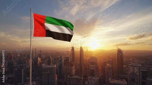 Flag of Dubai in Dubai.