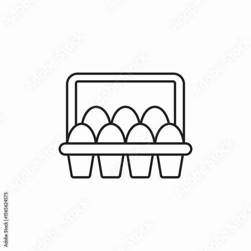 eggs pack icon sign vector