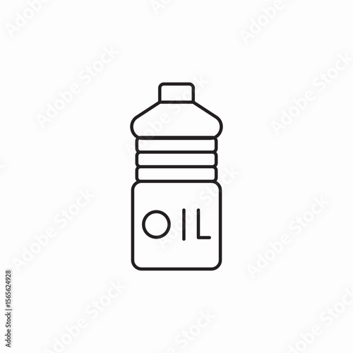 oil bottle icon sign vector