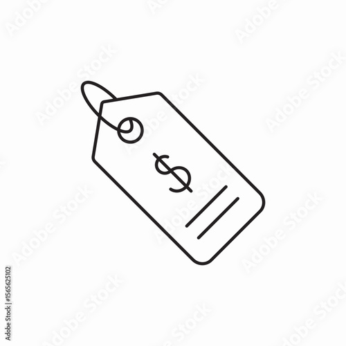 price tag icon sign vector