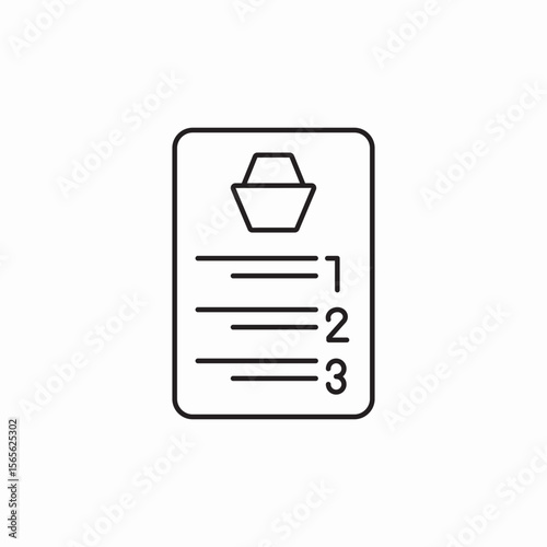 shopping list icon sign vector