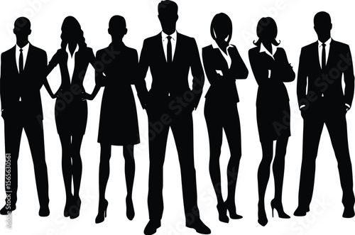 business people silhouettes