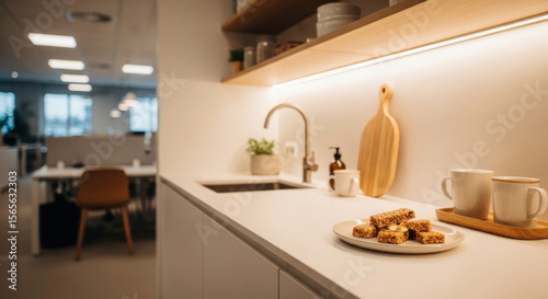 Wallpaper Mural Office Kitchenette with Snacks - Photo Torontodigital.ca