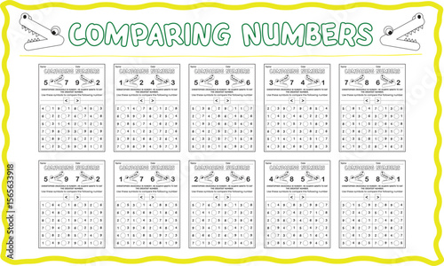 Greater Than and Less Than Comparing Worksheets
