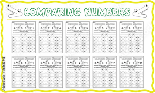 Greater Than and Less Than Comparing Worksheets