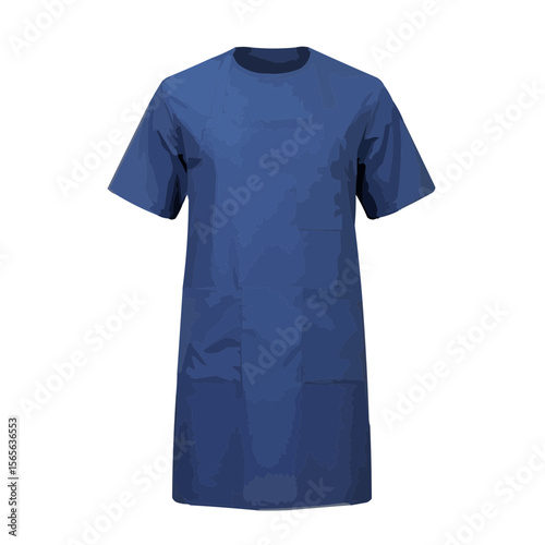 Medical scrub top on white background for healthcare professionals  
