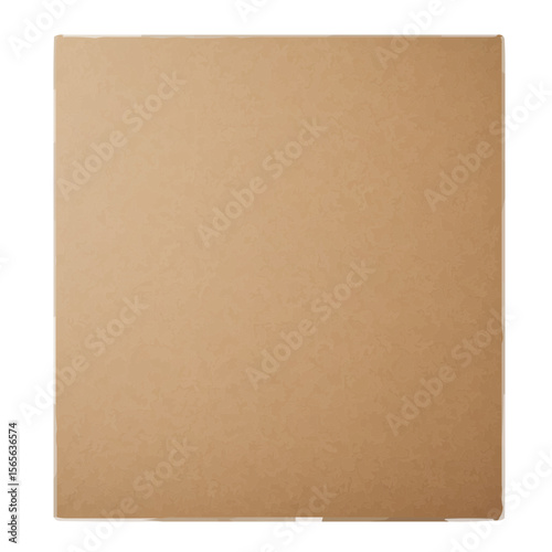 Brown cardboard sheet for crafting and school projects isolated  