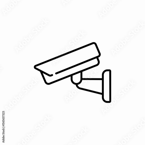 cctv camera icon sign vector