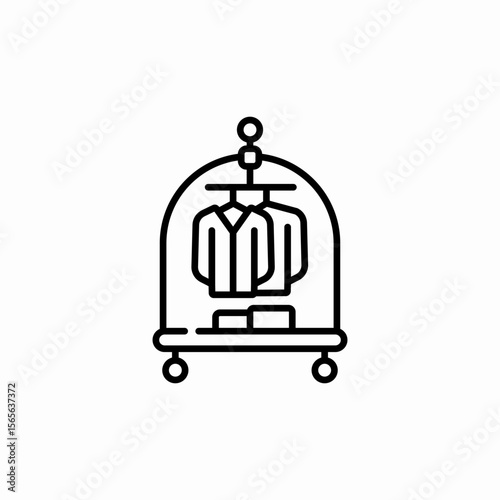 costume carrier icon sign vector