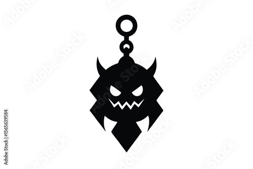 cursed charm vector icon