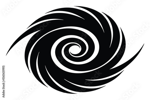 dark magic swirl vector icon