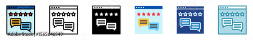 Comment multi style, mini illustration icon set. outline, flat, glyph, line color. vector for UI, UX, app, web, digital or print. Related to journalist, broadcasting, news and media 