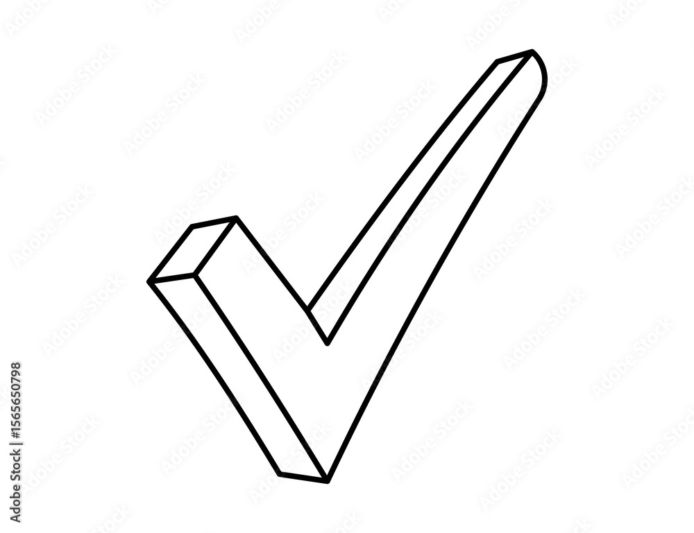 3d check mark 3d check mark