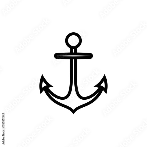 A simple anchor icon for grounding and stability