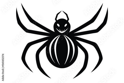 pumpkin spider hybrid vector icon