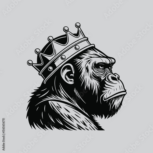 Gorilla Ruler Tattoo Concept