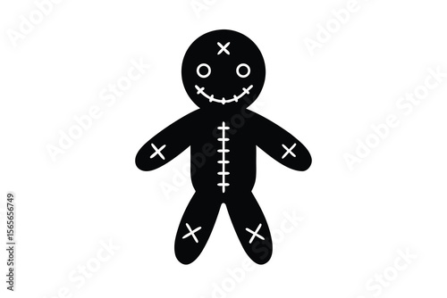 voodoo doll vector icon