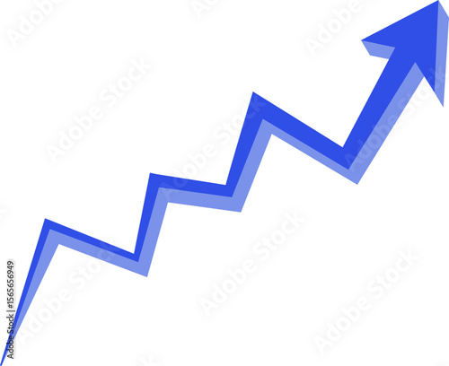 Stock market illustration on isolated background