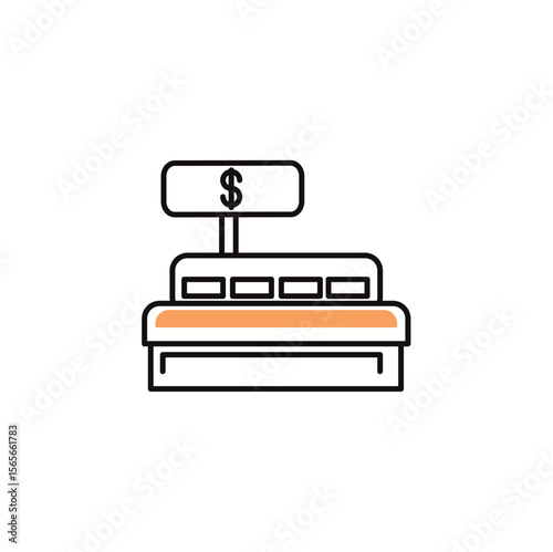 Fashion clothing shopping and trading vector icon