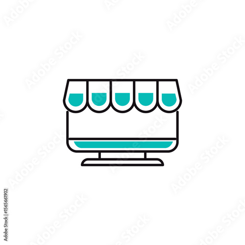Fashion clothing shopping and trading vector icon