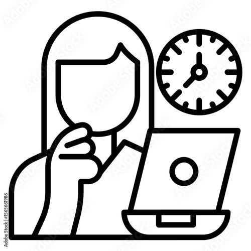 Procrastination Vector Icon