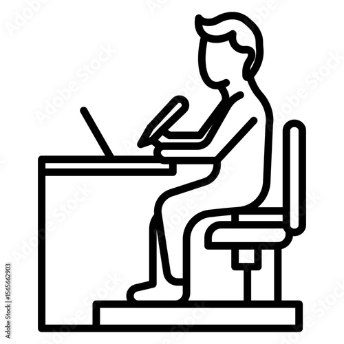 Writer Vector Icon