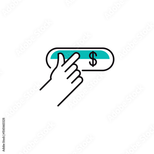 Fashion clothing shopping and trading vector icon