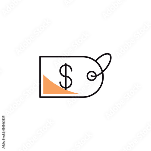 Fashion clothing shopping and trading vector icon