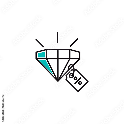 Fashion clothing shopping and trading vector icon