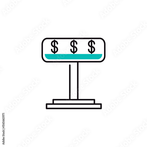 Fashion clothing shopping and trading vector icon