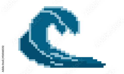 design wave water ocean logo vector illustration